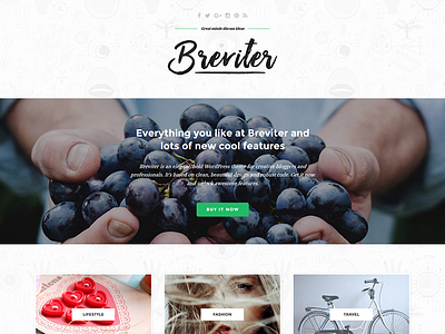 Breviter - free PSD for creative bloggers