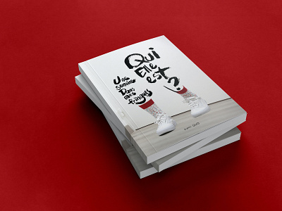 Qui Elle Est ? Book cover book book cover book design calligraphy clothing design editorial print typography