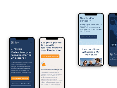 My PENSION xPER Mobile app design icon logo mobile design newletter responsive design retirement ui ui design ux