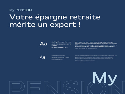 My PENSION xPER Typography brand identity branding design interface design typography ui design