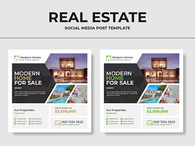 Real Estate Business Banner Ads | Instagram Post 2021 trend banner branding design graphic design instagram social banner