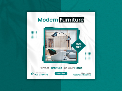 Modern Furniture Social Media Post Or Ads Banner