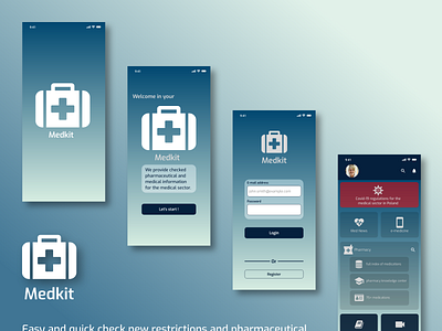 Medkit #2 app branding design health medicine prototype ui ux