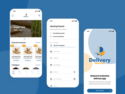 Mobile App - Delivery Brothers