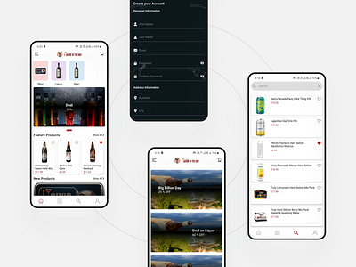 Liquor on the Shop app branding category delivery delivery service design icon product shopping cart ui ux