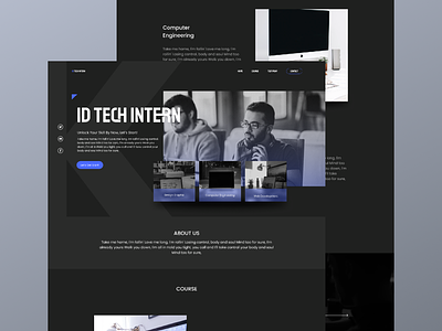 ID TECH INTERN WEB PROFILE branding design graphic design typography ui ux web design web profile