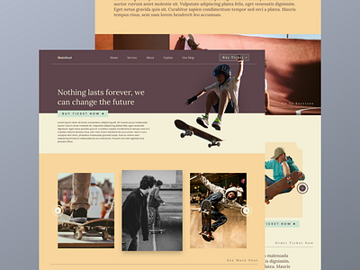 SkateBoarding Event Landing Page