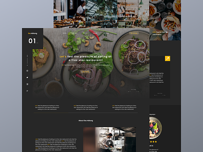 Ge.mblung Restaurant Web Design branding design graphic design landing page restaurant ui ux vector web design web page