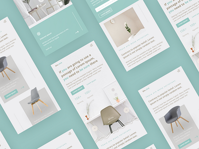 Din.click Chair Shop Mobile Web Design
