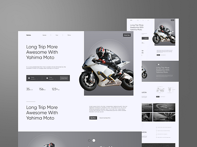 Yahima Moto Landing page Web design⚡