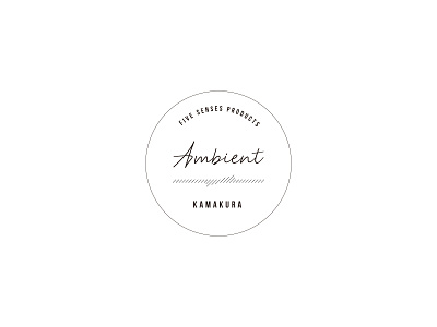 Ambient Sticker ambient design japan kamakura logo simple logo