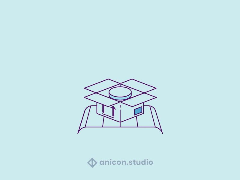 | Package on the way! | anicon animated logo business delivery gif graphic design icon illustration json logo lottie motion graphics order pachaking package shipping storage ui
