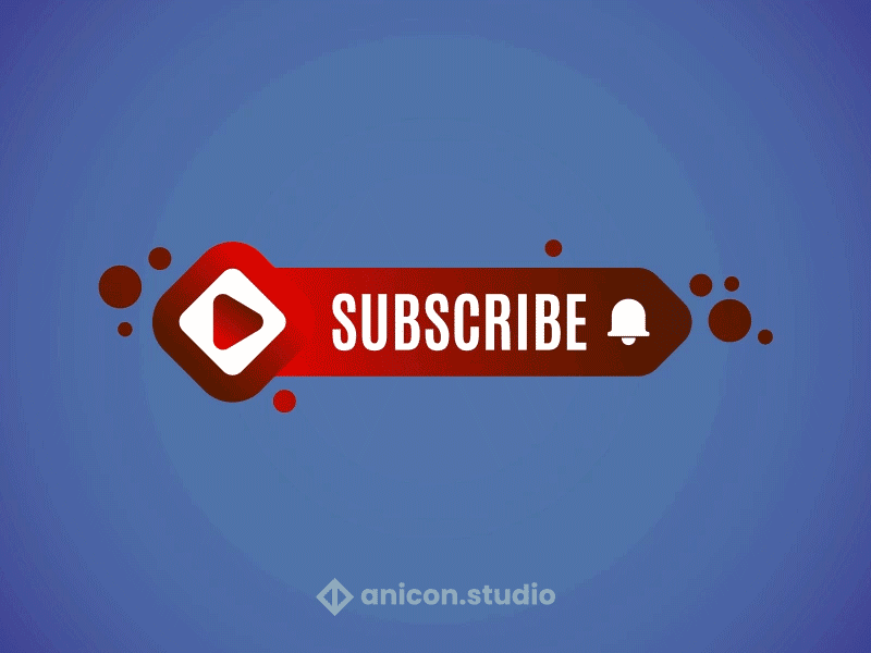 | Smooth SUBSCRIBE animation | anicon animated logo animation bell button graphic design icon illustration json like logo lottie motion graphics notification play subscribe ui you tube