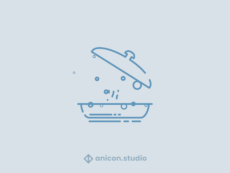 | What's cooking? | anicon animated logo baking cheff cook cooking food graphic design icon illustration json kitchen logo lottie motion graphics pan pot restaurant
