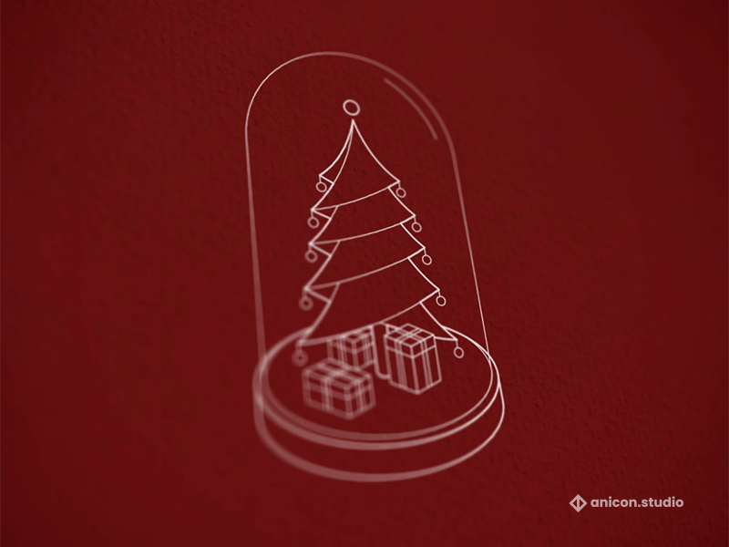 Happy holidays! anicon animated logo christmas christmastree decor design graphic design holidays icon illustration json logo lottie motion graphics newyear newyearseve tree