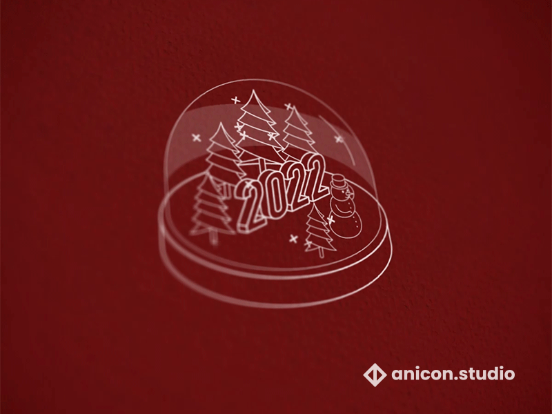 2022 anicon animated logo animation chrismas design graphic design happy holidays icon illustration json logo lottie motion graphics new year newyear year