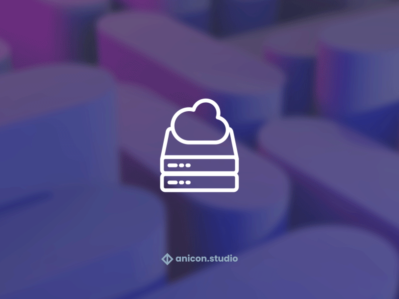 Cloud storage... Don't worry! It's all there! anicon animated logo animation cloud data design graphic design icon illustration json logo lottie motion graphics storage ui