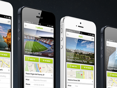 Venues @2x app ios iphone iphone5 mobile place sketch travel ui venue