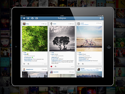 Instagram for iPad app grid instagram ipad photos