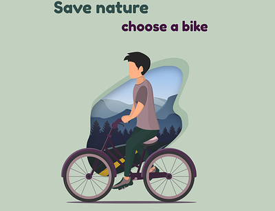 Social project "Save nature" advertising branding design illustration savenature vector vector illustration