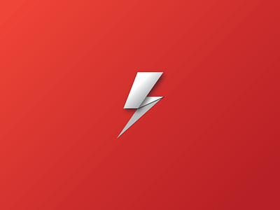 David Bowie Tribute bolt gradient icon illustration logo material design vector