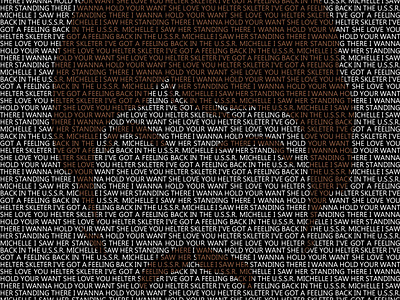 Paul McCartney -  Minimalist Text Portrait