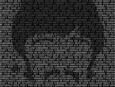 Ringo Starr - Minimalist Text Portrait branding design fanart illustration music musician photoshop simple singer text text portrait the beatles
