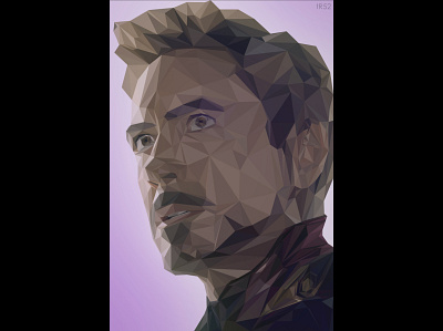 Iron Man actor adobe illustrator adobe illustrator cc avengers avengers endgame avengers infinity war design face illustration iron man low poly lowpoly lowpolyart marvel marvel comics marvel studios marvelcomics rdj robert downey jr vector