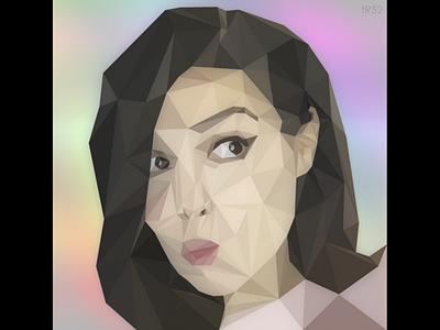 Lady asian beautiful design face girl illustration illustrator lady low poly low poly lowpoly lowpolyart photoshop simple vector woman