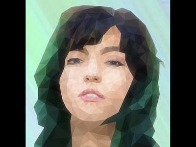 Phoebe Ryan beautiful design face illustration low poly low poly low poly art low polygon lowpoly lowpolyart music musician phoebe ryan photoshop simple singer vector