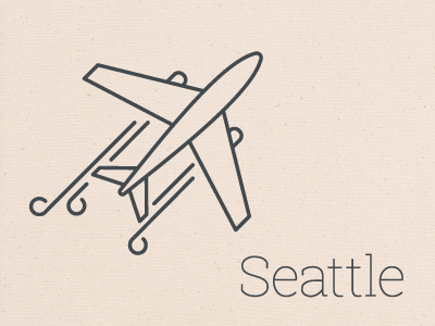 Seattle Icons And Map