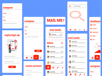 Mail Me ! design ui ux