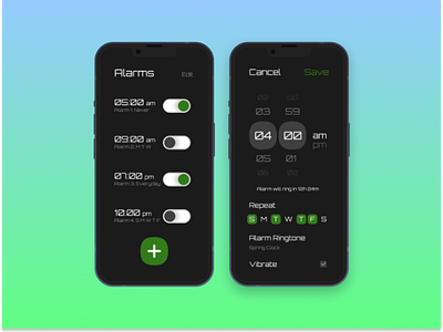 Alarm Clock UI Concept