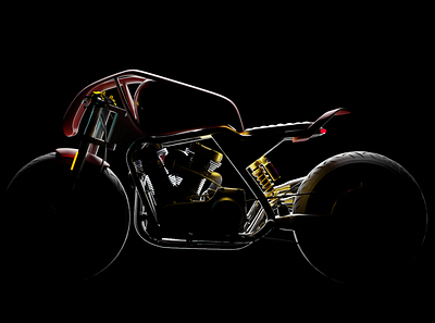 IRONCLAD 3dmodel 3drender automobile bike blender detailed motorcycle rendering template wallpaper