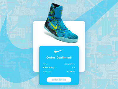 Email Receipt 017 blue dailyui email receipt shoes