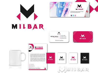 MILBAR Logo Brand Identity brand identity branding business logo custom design logo logo brand logo collection logo design logo designer logo folio logo font logo mark logo mekar logoartist logos logotype minimal minimalist logo modern logo