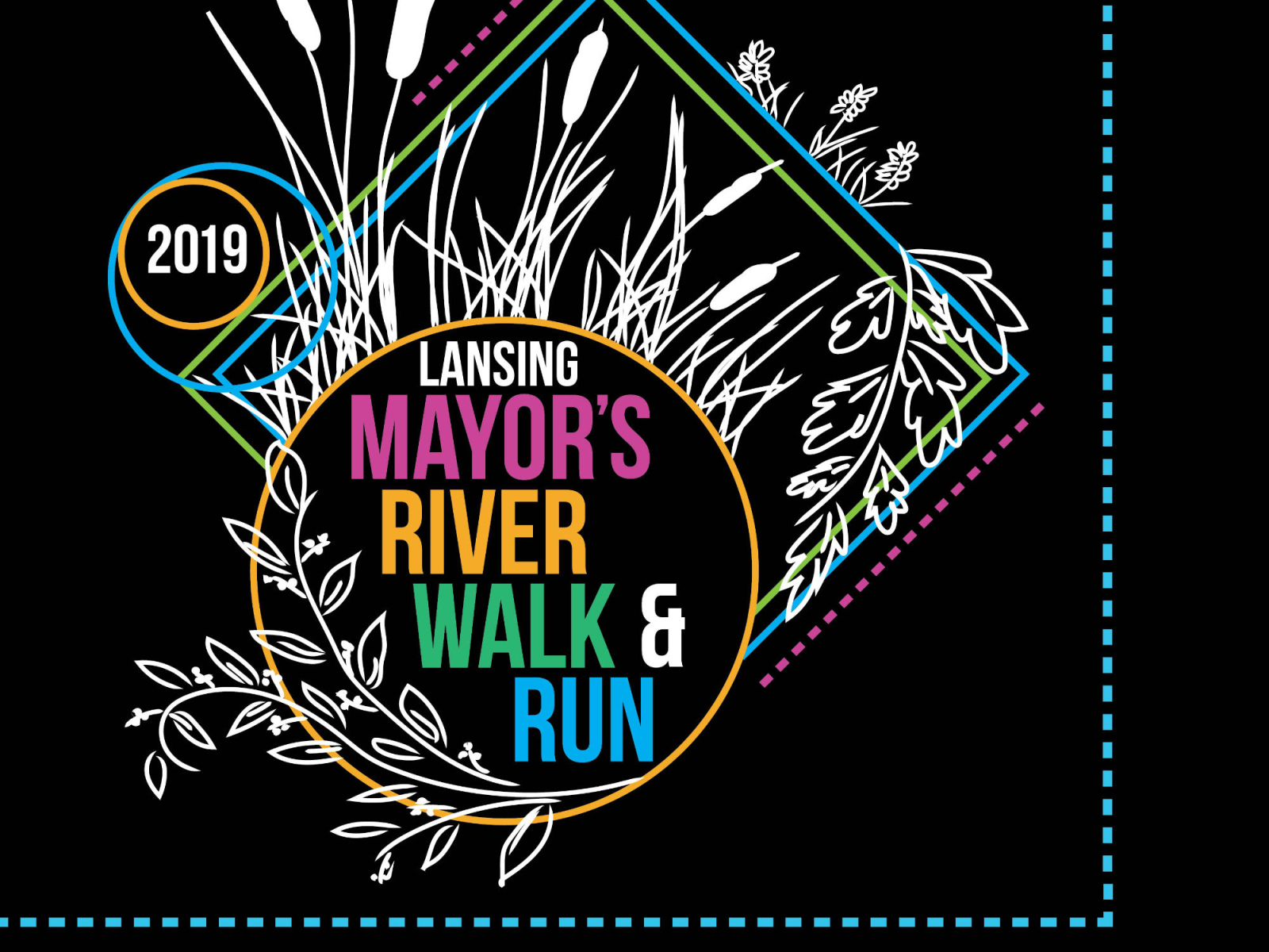 Annual Local Riverwalk event poster and graphic by Kelsey on Dribbble
