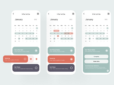 Habit Tracker Concept Project app daily ui ui ux