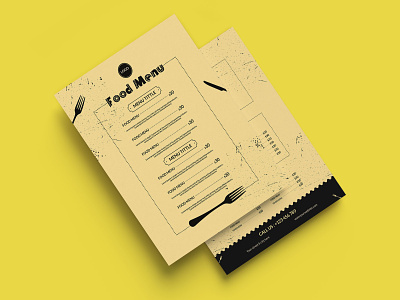 Food menu template