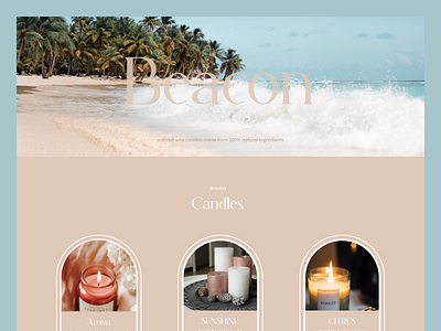 Beacon. Branding & Packaging Design for Fall Candles branding candle design dribbble best shot fall candle figma graphic design illustration light logo ui ux vector