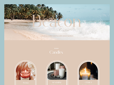 Beacon. Branding & Packaging Design for Fall Candles