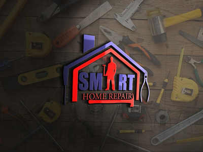 Smart Home Services Logo animation app brand design branding design graphic design illustration minimal typography vector