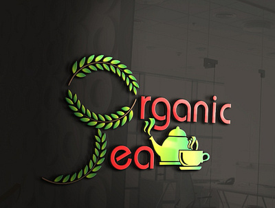 Organic Tea Logo Design brand design branding design graphic design illustration logo logodesign logos social media design socialmedia