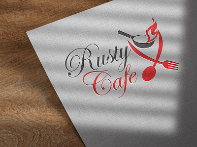 Rusty Cafe (Logo Design) brand design branding design graphic design illustration logo logodesign ui ux vector