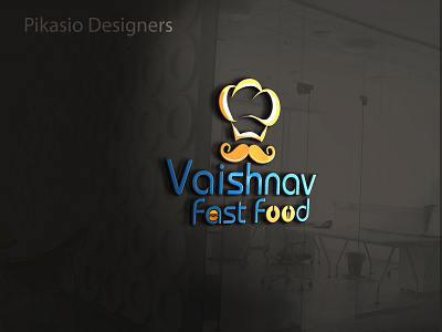 Vaishnav Fast Food (Logo Design) 3d animation brand design branding design graphic design illustration logo logodesign motion graphics ui ux vector