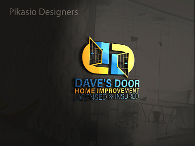 Dave's Door ( Home Improment Logo Design ) 3d animation brand design branding design graphic design illustration logo logodesign motion graphics ui ux vector