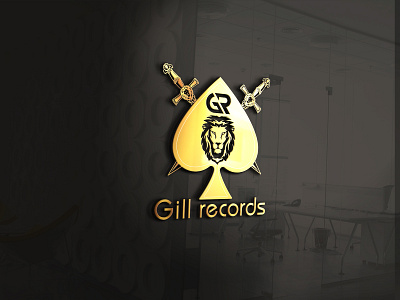 Gill Records (Music Studio Logo) 3d animation brand design branding design graphic design illustration logo logodesign motion graphics ui ux vector