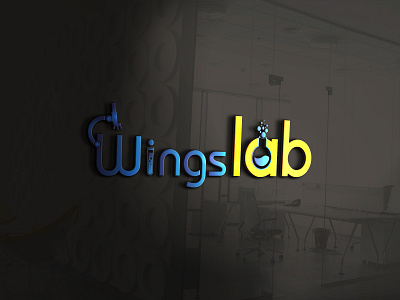 Wingslab ( logo design ) brand design branding design graphic design illustration logo logodesign ui ux vector