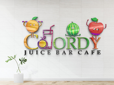 Coordy juice bar cafe brand design branding design graphic design illustration logo logodesign ui ux vector