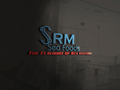 SRM Sea Foods (Logo Design) brand design branding design graphic design illustration logo logodesign ui ux vector